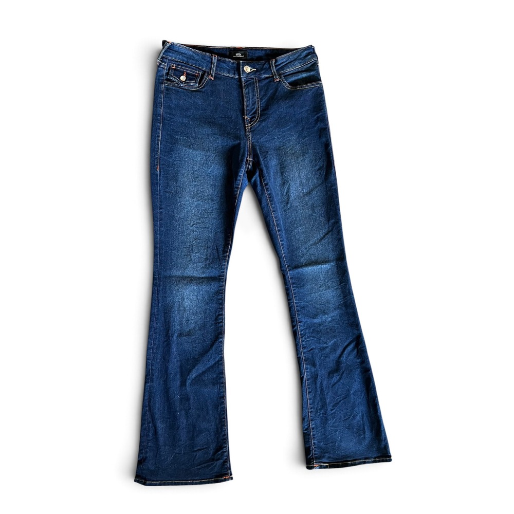 True Religion Becca Mid Rise Bootcut Jeans Dark Wash Blue Size 29